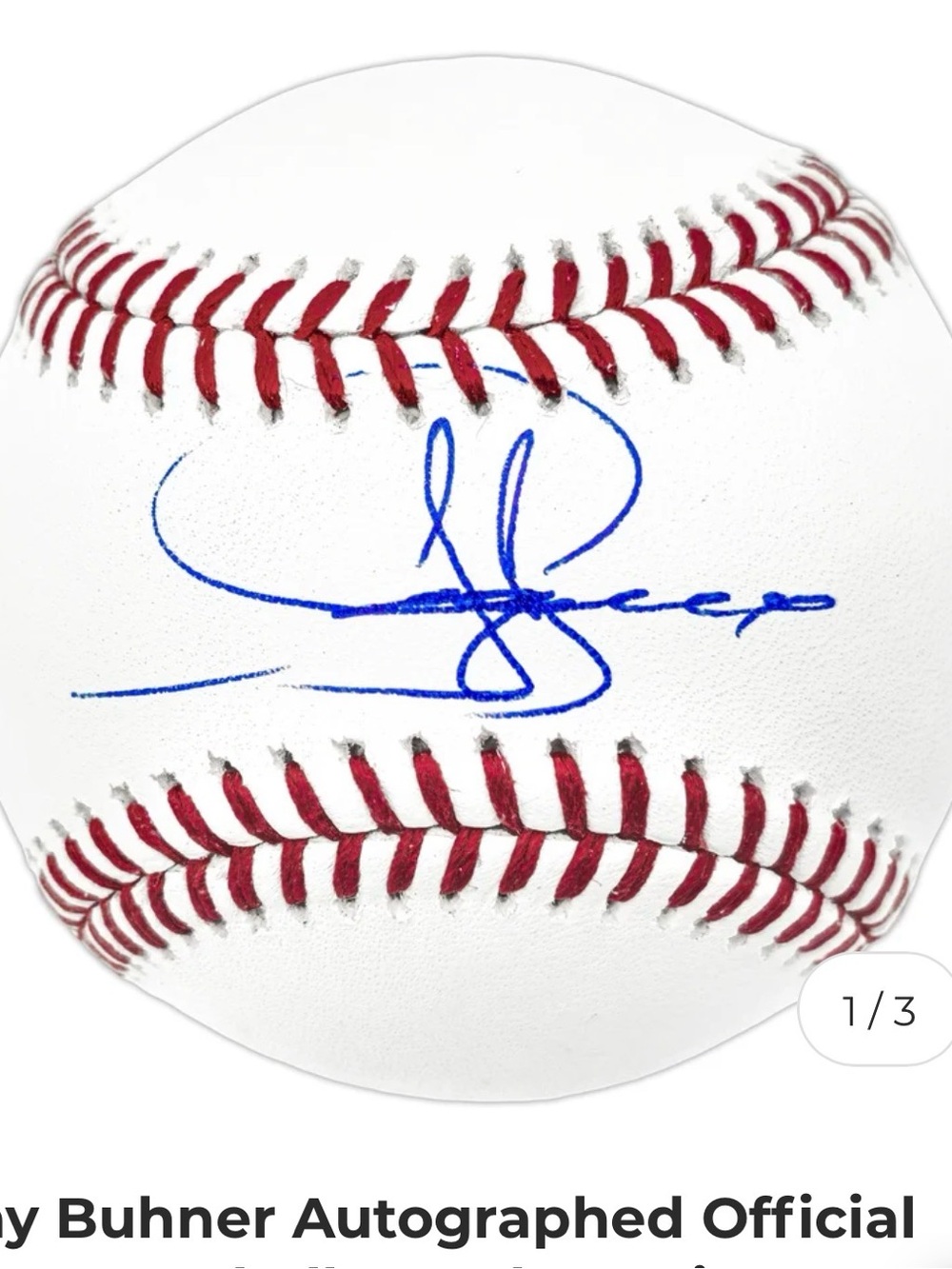Seattle Mariner Jay Buhner’s Autograph in Small (4x4) Brown Leather Glove Frame - Picture 6 of 16